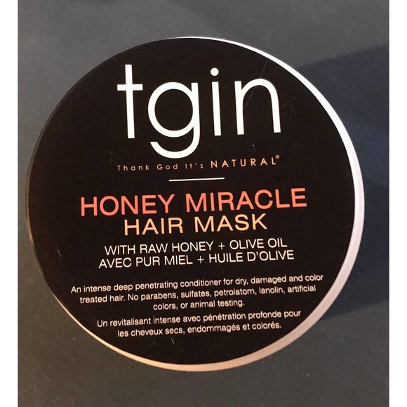 TGIN Other - tgin Honey Miracle Hair Mask NEW NWOB 12 Ounce Natural Hair Raw Honey Olive Oil